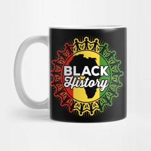 Black History African World Flag Colors Mug